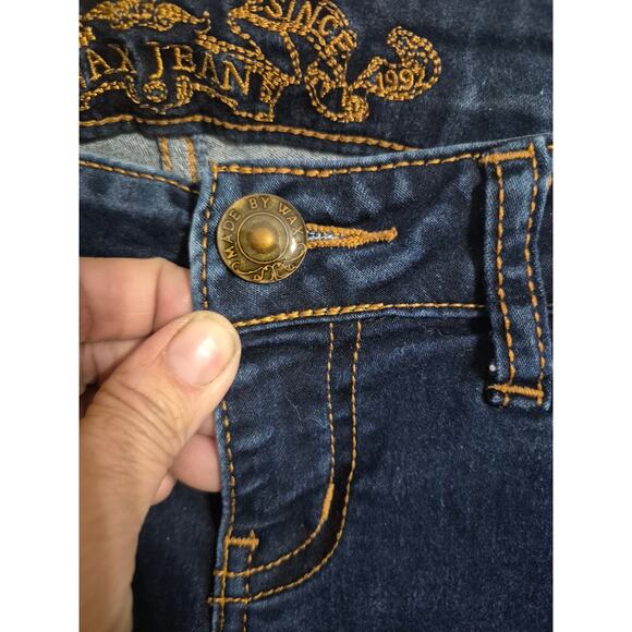 Wax Brand Dark Blue Jeans (Size 0) - Picture 4 of 10